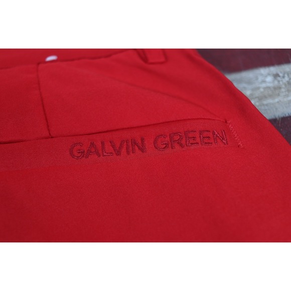 Noah Galvin Green Mens Golf Pants Red 30x30 Breathable Performance - Picture 10 of 10